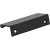 Elements By Hardware Resources 3" Overall Length Matte Black Edgefield Cabinet Tab Pull A500-3MB